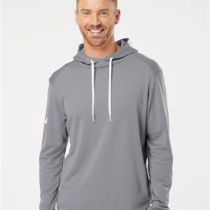 Men's Textured Mixed Media Midweight Hooded Sweatshirt