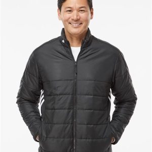 Men's 3-Stripes Puffer Full-Zip Jacket