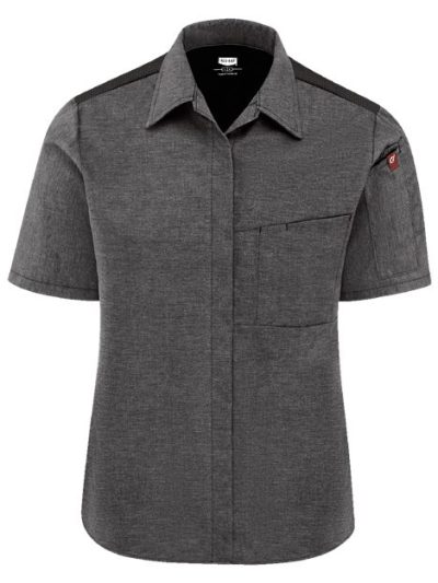 Women's Poplin Airflow Cook Shirt with OilBlok