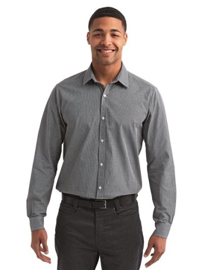 Men's Microcheck Gingham Cotton Shirt