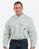 Men's Flame-Resistant Down Plaid Work Shirt