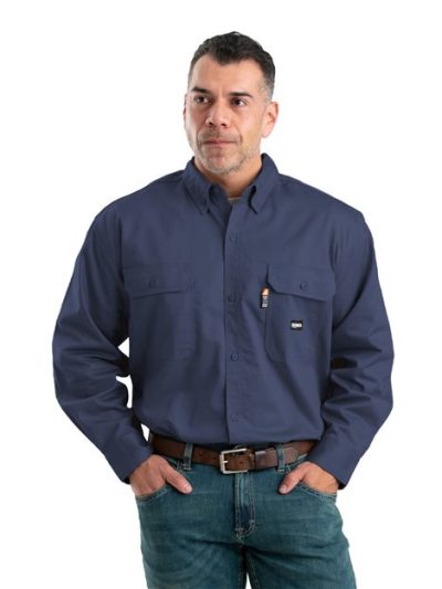 Men's Flame-Resistant Button-Down Work Shirt