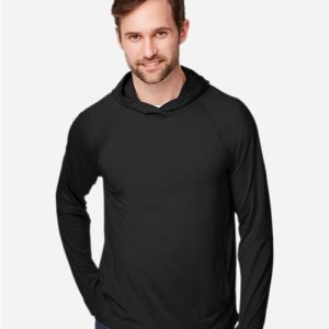 Unisex JAQ Stretch Performance Hooded Long Sleeve T-Shirt