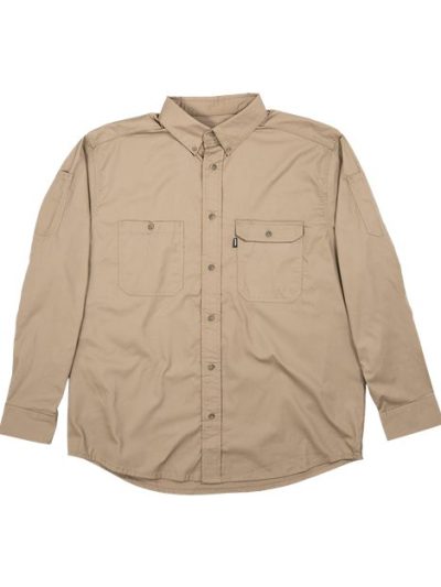 Men's Utility Lightweight Canvas Woven Dress Shirt