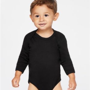 Infant Long Sleeve Baby Rib Bodysuit