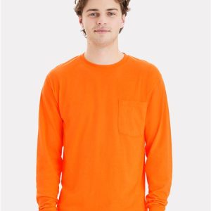 Unisex Workwear Long Sleeve Pocket T-Shirt