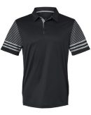 Men's Striped Sleeve Polo