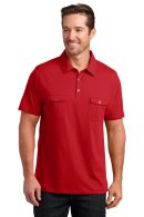 DISCONTINUED  District Made ®  Mens Double Pocket Polo.