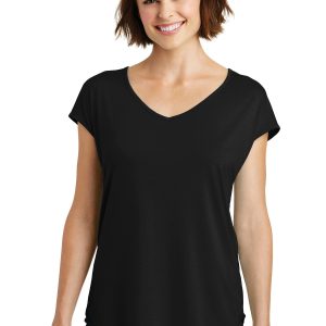 DISCONTINUED  District  ®  Women's Drapey Cross-Back Tee.