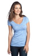 DISCONTINUED  District ®  - Juniors Extreme Heather V-Neck Tee