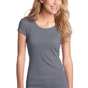DISCONTINUED  District ®  - Juniors Textured Girly Crew Tee.